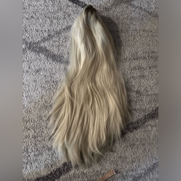 Nikita Dragun Khalessi Wig Platinum White Blonde Synthetic Lace Front - Picture 7 of 7